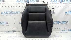 Honda Accord 13-17 passenger seat cushion upholstery, black leather with perforation, heated, scratches, dry cleanable