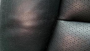 Honda Accord 13-17 passenger seat cushion upholstery, black leather with perforation, heated, scratches, dry cleanable