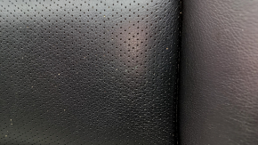 Honda Accord 13-17 passenger seat cushion upholstery, black leather with perforation, heated, scratches, dry cleanable