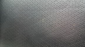 Honda Accord 13-17 passenger seat back upholstery, black leather with perforation, heated, scratches