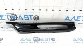 Left front bumper grille trim for Honda Accord 16-17 hybrid under fog lights, glossy black, scratched