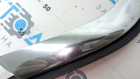 Upper rear left door molding with glass seal BMW 5 G30 17-23 chrome, scratches