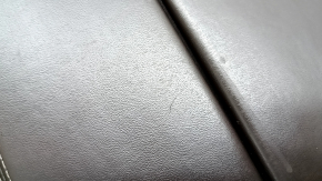 Armrest BMW 5 G30 17-23 dark brown leather, with overlays, worn, scratches