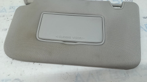 Left visor for Nissan Rogue 18-20 with backlight, gray, without hook, dry cleanable
