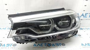 Left front headlight complete BMW 5 G30 17-20 adaptive LED Icon S552A, with units, without fastening, for polishing, spider web