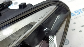 Left front headlight complete BMW 5 G30 17-20 adaptive LED Icon S552A, with units, without fastening, for polishing, spider web