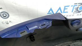Bare rear bumper for Honda Accord 17 hybrid with parking sensors, blue, broken fasteners