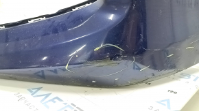 Front bare bumper Honda Accord 16-17 rest, hybrid, for parking sensors, blue, dented, scratches, broken mount