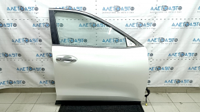 Front right door assembly Nissan Rogue 14-20 keyless, white QAB