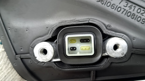 Right side mirror BMW 5 G30 17-23 9 pins, BSM, heated, turn signal, camera, white, broken turn signal, scratches, crack