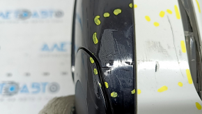 Right side mirror BMW 5 G30 17-23 9 pins, BSM, heated, turn signal, camera, white, broken turn signal, scratches, crack