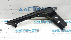 Left BMW 5 G30 17-22 trunk lid gutter trim on the body, the seal has dried out