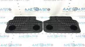 Set of rear floor mats, rubber, BMW 5 G30 17-23, black