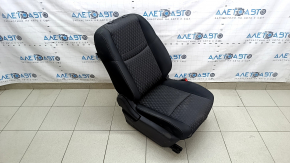 Passenger seat Nissan Rogue 17-20 without airbag, mechanical, black fabric, dry cleanable