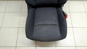 Passenger seat Nissan Rogue 17-20 without airbag, mechanical, black fabric, dry cleanable