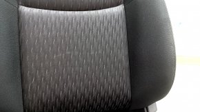 Passenger seat Nissan Rogue 17-20 without airbag, mechanical, black fabric, dry cleanable