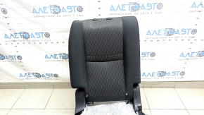 Backrest of the rear row of seats, 2nd row, right, Nissan Rogue 17-20, black fabric, with a lower frame, dented