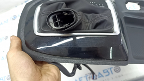 Nissan Rogue 19-20 black gearshift cover, under the parking button, worn