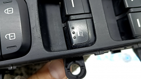 Front left window lift control Kia Niro 17-22 HEV, PHEV 1 auto, black, without auto-folding, worn, scratches