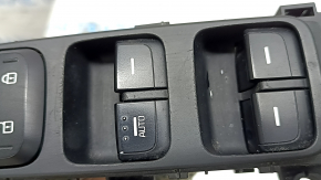 Front left window lift control Kia Niro 17-22 HEV, PHEV 1 auto, black, without auto-folding, worn, scratches