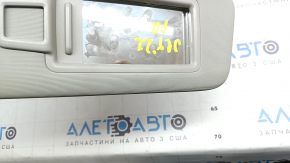 Right visor VW Jetta 19-26 gray, without hook, without backlight, for dry cleaning