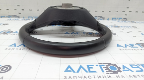 Naked steering wheel VW Jetta 22-26 black leather, without buttons and trim, worn, scratches