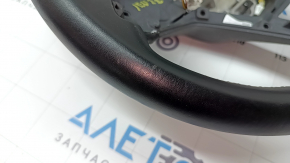 Naked steering wheel VW Jetta 22-26 black leather, without buttons and trim, worn, scratches