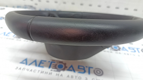 Naked steering wheel VW Jetta 22-26 black leather, without buttons and trim, worn, scratches