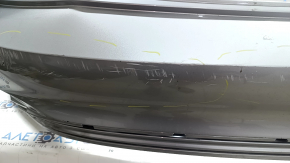 Bare rear bumper VW Jetta 22-26 silver, scratches, tears, cracks, missing fragment