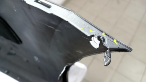 Bare rear bumper VW Jetta 22-26 silver, scratches, tears, cracks, missing fragment