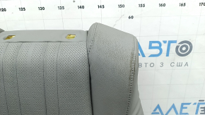 Honda Accord 18-22 passenger seat back upholstery, light gray leather, heated, ventilated, perforated, dry-cleanable