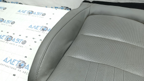 Honda Accord 18-22 passenger seat cushion upholstery, light gray leather, heated, ventilated, perforated, dry-cleanable