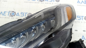 Front left headlight Honda Accord 18-22 Touring, hybrid, for polishing
