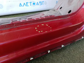 Front right quarter of VW Tiguan 18-24 sawed off, with B-pillar, red, bumps on the threshold