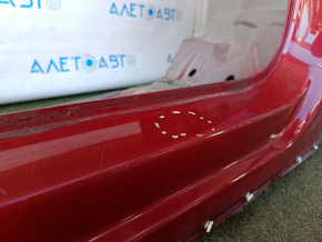 Front right quarter of VW Tiguan 18-24 sawed off, with B-pillar, red, bumps on the threshold