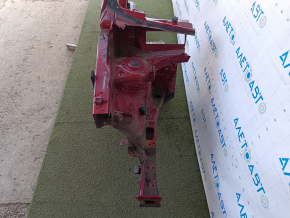 Front right quarter of VW Tiguan 18-24 sawed off, with B-pillar, red, bumps on the threshold