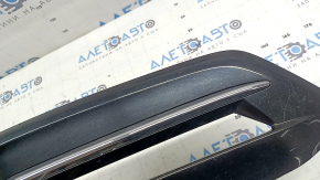 Right bumper grille for Honda Accord 18-20 hybrid, under fog lights, gloss black, chrome, worn
