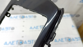 Front panel trim, monitor frame, Kia Niro 17-19 HEV, black gloss, scratches