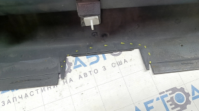 Left threshold for Honda Accord 18-22 with chrome, graphite, chrome is swollen, molding is cracked, scratches, fastener is broken