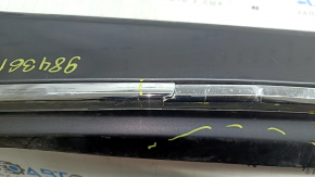 Left threshold for Honda Accord 18-22 with chrome, graphite, chrome is swollen, molding is cracked, scratches, fastener is broken