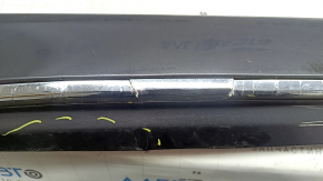 Left threshold for Honda Accord 18-22 with chrome, graphite, chrome is swollen, molding is cracked, scratches, fastener is broken