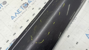 Left threshold for Honda Accord 18-22 with chrome, graphite, chrome is swollen, molding is cracked, scratches, fastener is broken