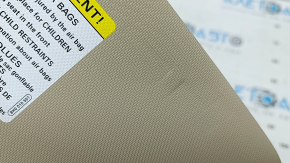 Left visor Audi Q5 80A 18-24 beige, without hook, needs cleaning, dents