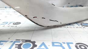 Front bare bumper Mercedes GLC 300 20-22 for parking sensors, AMG pkg, with air ducts, white, chipped, non-factory holes, worn