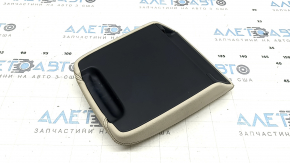 Armrest for the center console of the Audi Q5 80A 21-24, beige leather, with a lining, retractable