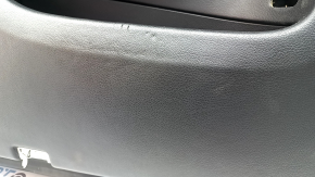 Door trim, front left card, Mercedes GLC 16-20, black leather, insert in black structural wood, black leather armrest, Burmester, with backlight, with handle, scratches, broken lampshade