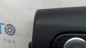 Door trim, rear right card, Mercedes GLC 16-22, black leather, insert in black structural wood, armrest in black leather, Burmester, with illumination, with handle, scratches