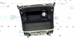 Mercedes GLC 20-22 center console pocket box, black structural wood