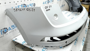 Bare rear bumper, upper part, Audi Q5 80A 21-25, for parking sensors, white, cracks, scratches