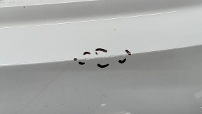 Bare rear bumper, upper part, Audi Q5 80A 21-25, for parking sensors, white, cracks, scratches